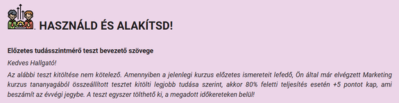 Előzetes tudás felmérése